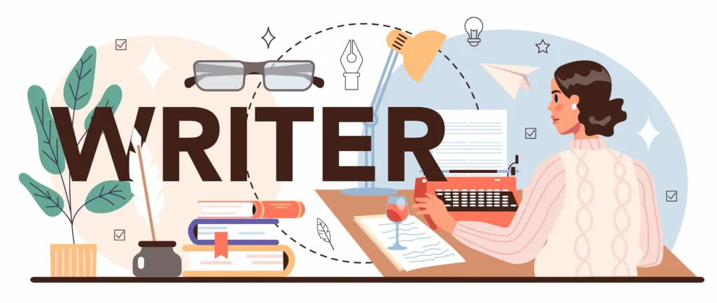 image de copywriter illustrant la création de contenu digital